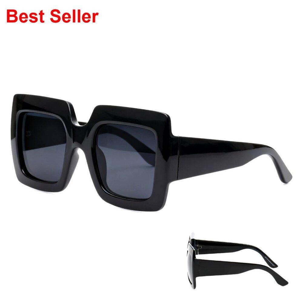Oversized Square Sunglasses Retro Fashion UV Protection Women's Accessory
